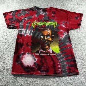 Goosebump Shirt Mens‎ Medium Red Tie Dye Night of Living Dummy Slappy Retro 90s